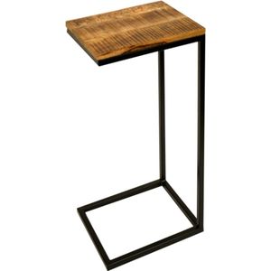 Iron & Wood End Table