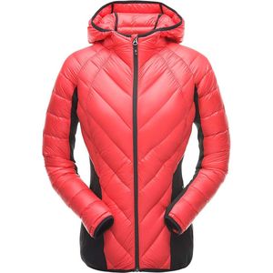 Spyder Dames Syrround Hybrid Dons Hoody / Jas Rood Zwart Maat L