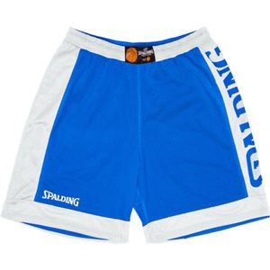 Spalding Reversible Short Heren - Royal / Wit | Maat: L