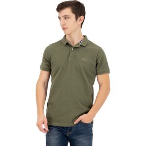 Superdry Classic Pique Polo Heren Poloshirt - Groen - Maat L