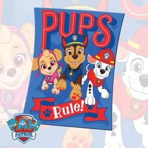 Paw Patrol Plaid Fleece Deken 130 x 170 cm 100% polyester