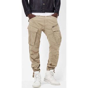 G-Star Raw Rovic Zip 3d Regular Tapered Broeken Heren - Khaki - Maat 30/34