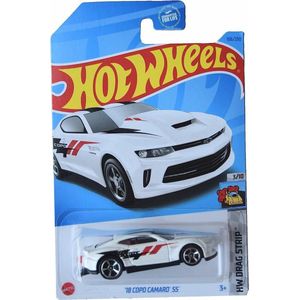 HOT WHEELS 18 COPO CAMARO SS WHITE 106/250 1:64 HW DRAG STRIP 3/10