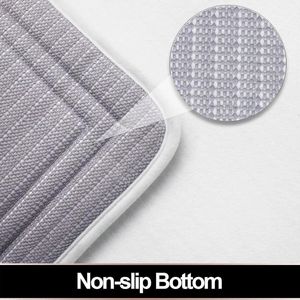Badmat traagschuim; antislip, superzacht en wasbaar; Perfect voor uw badkamer (Wit, 61x41 cm)
