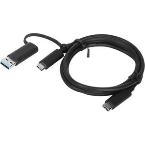 Lenovo USB-kabel USB 3.2 Gen1 (USB 3.0 / USB 3.1 Gen1) USB-A stekker, USB-C stekker 1.00 m