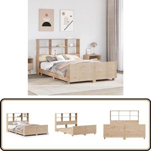 vidaXL Bedframe zonder matras massief grenenhout 120x200 cm