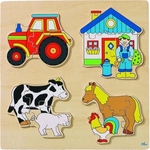 Goki Puzzel Boerderij 12-delig