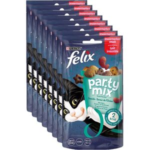 8x Felix Party Mix - Seaside Mix - Kattensnacks - 60g