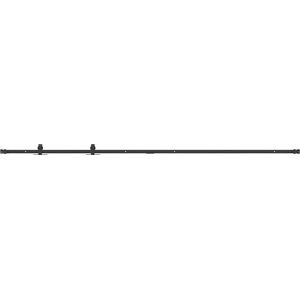 vidaXL - Ophangset - voor - schuifdeur - 213 - cm - koolstofstaal