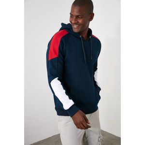 Trendyol TMNAW21SW0262 Volwassenen Mannen Sweatshirt single - marineblauw - S