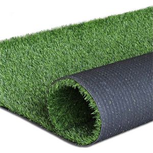 Farbwunder Pro Grastapijt, balkontapijt, kunstgrastapijt voor terras en balkon, verkrijgbaar in 7 kleuren (200 x 700 cm, grijs