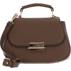 SEIDENFELT MANUFAKTUR Handtas Schoudertas Bjuv Small Handbag Olive / Gold Bruine