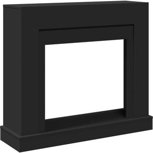 vidaXL - Haardombouw - 100x30x87,5 - cm - bewerkt - hout - zwart