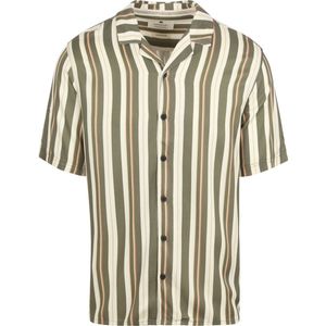 Anerkjendt - Short Sleeve Overhemd Leo Groen - Heren - Maat XL - Regular-fit