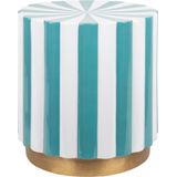 Leitmotiv - Kruk Candy Swirl - Turquoise blue & white