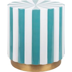 Leitmotiv - Kruk Candy Swirl - Turquoise blue & white