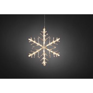 Konstsmide 4440 - Verlicht kerstfiguur - 24 lamps LED sneeuwvlok - 40 cm - 24V - voor buiten - warmwit