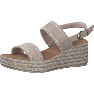 MARCO TOZZI premio Leather, Soft Lining and Feel Me Softstep Insole Dames Sandalen - NUDE - Maat 37