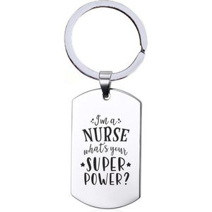 Sleutelhanger RVS - Im A Nurse