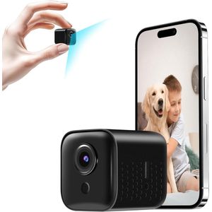 Bewegingsmelder Mini-bewakingscamera voor binnen met HD live overdracht naar mobiele telefoon app