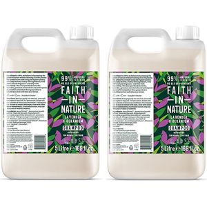Faith in Nature Shampoo Lavendel & Geranium 2x 5L