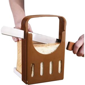 Toast broodsnijmachine, 4 dikte verstelbare broodsnijmachine brood gesneden brood toast snijmachine broodsnijmachine brood snijmachine