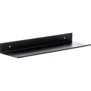 Wandrek Zwart Metaal - Industrieel - Wandplank Zwevend - Muurplank 40 CM