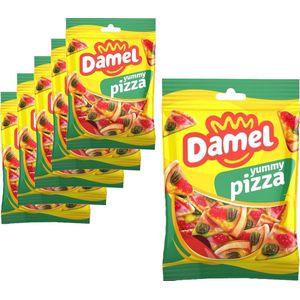 6 Zakken Damel Yummy Pizza á 150 gram - Voordeelverpakking Snoepgoed