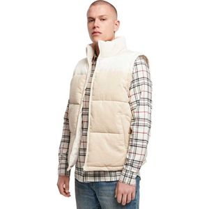 Urban Classics - Cord Mouwloos jacket - M - Creme