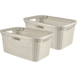 Curver Style Wasmand - 45L - 2 stuks - Wit