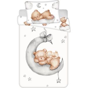 Sweet Home BABY Dekbedovertrek, Beertje - 135 x 100 + 40 x 60 cm - Katoen