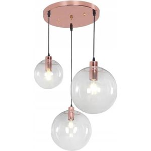 TooLight Lassi Hanglamp - E27 - 3 Lichtpunten - Rosé Goud