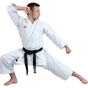 Hayashi karate pak Katamori (WKF approved) Kleur: Wit, Maat: 190 cm, Volwassenen