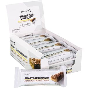 Body & Fit Smart Bars Crunchy Proteine Repen - Chocolate & Caramel - Protein Bar - 12 eiwitrepen (12 x 45 gram)