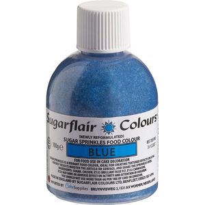 Sugarflair Sugar Sprinkles - Gekleurde Suiker - Blauw - 100g - Eetbare Taartdecoratie