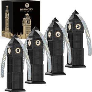 Bermoso® Vliegenverjager (4 Stuks) - Vliegen Verjager - Vliegenverjager Voor Op Tafel - Vliegen Verjager Op Tafel - Vliegen Waaier Op Tafel - Vliegen Ventilator - Fly Fan - Vliegenverjager Oplaadbaar - Vliegenvanger