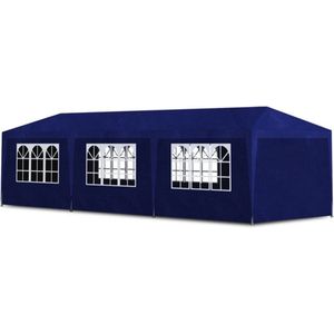 VidaXL Partytent 3x9 m Blauw - Ruime en Stijlvolle Feesttent