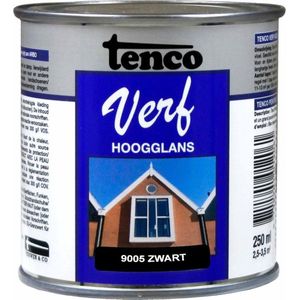 TENCO VERF HG ZWART 9005