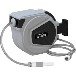 GÚDE wandslangenbox 20m - rolt automatisch op - Ø 1/2 - Inclusief snelkoppeling en sproeier