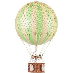 Authentic Models - Luchtballon Royal Aero - Luchtballon decoratie - Kinderkamer decoratie - Groen - Ø 32cm