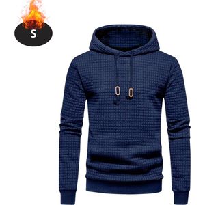 Nivard Hoodie Heren - Sweaters - Sweater - Warme Trui - Met Capuchon - Marineblauw - S