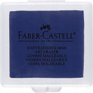 Faber-Castell - Kneedgum - Blauw - voor corrigeren van (pastel)potlood en houtskool tekeningen