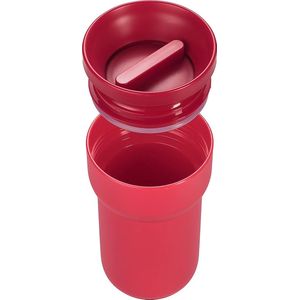 Ellipse reisbeker - koffiemok & theekopje voor onderweg - luchtdichte en lekvrije thermobeker To Go - houdt je drankje tot 30 minuten warm - 275 ml - Nordic Red