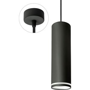 Spectrum - LED hanglamp MADARA RING - 1x GU10 aansluiting - Mat zwart