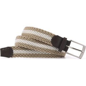 TRESANTI | AVERSA I Gevlochten elastische riem | Ivoor wit | Size 105