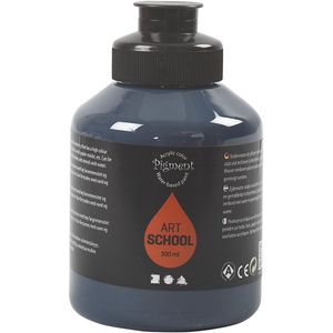 Acryl Verf, semi-glanzend, dekkend, indigo, 500 ml/ 1 fles