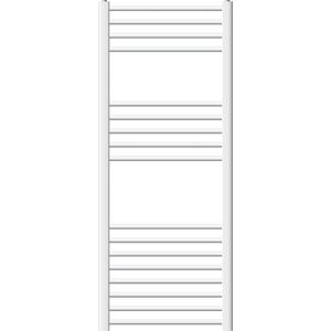 Badkamerradiator Sahara 500x1200 mm wit gebogen met zijaansluiting LuxeBath