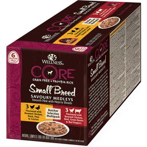 Wellness Core Small Breed Savoury Butcher Multi-Pack - Hondenvoer - 6 x 85 g