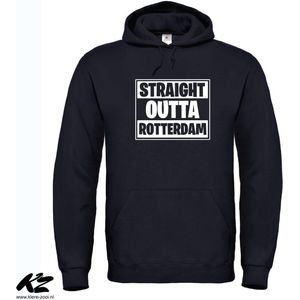 Klere-Zooi - Straight Outta Rotterdam [WIT] - Hoodie - 4XL