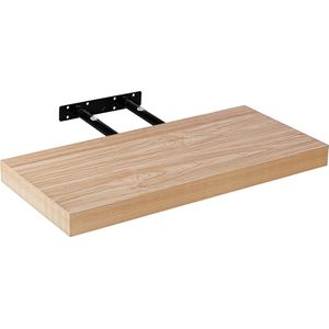 STILISTA Wandplank Zwevend - Wand Plank - Trendy Design - MDF - 100 x 23,5 x 3,8 cm - Licht Hout